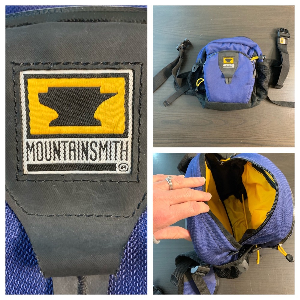 Mountainsmith Blue‎ Fanny Pack Waist Bag Hip Pack Anvil Logo Gorpcore Hiking
